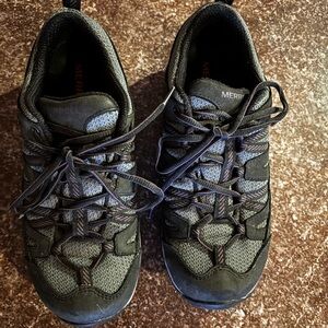 Merrell Gray and Purple Athletic Shoes with Trail Grip